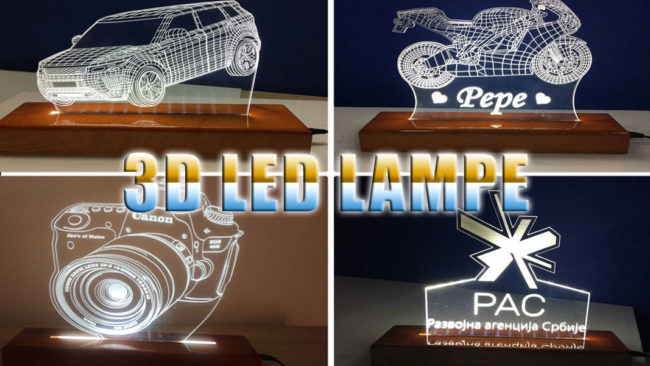 3d-led-lampe- 3D LED Lampe